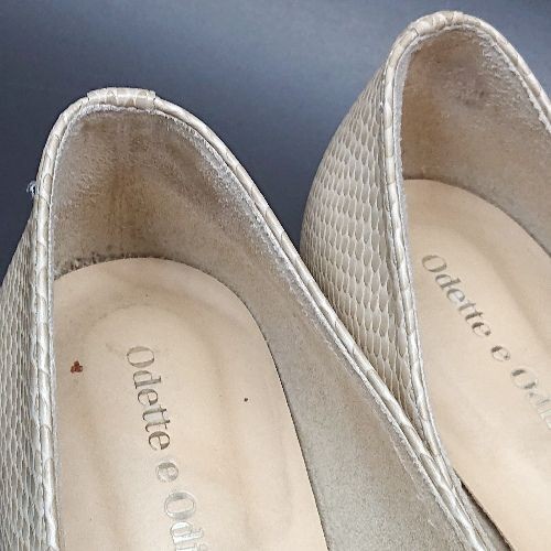 Odette E Odile Pointed Toe Flat Python Pattern Ad… - image 8