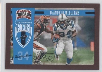 2011 Panini Threads Pro Gridiron Kings Red Framed 6/100 DeAngelo Williams #7 0b2