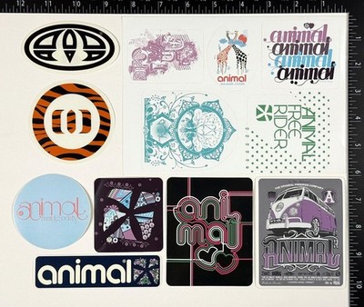 Animal Clothing 12x Original Board Sport Skateboard Skate Surf Sticker Decals