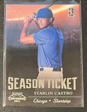 2011 Playoff Contenders baseball #6 STARLIN CASTRO Chicago Cubs A12