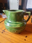 Vintage McCoy Green Pottery Milk Pitcher