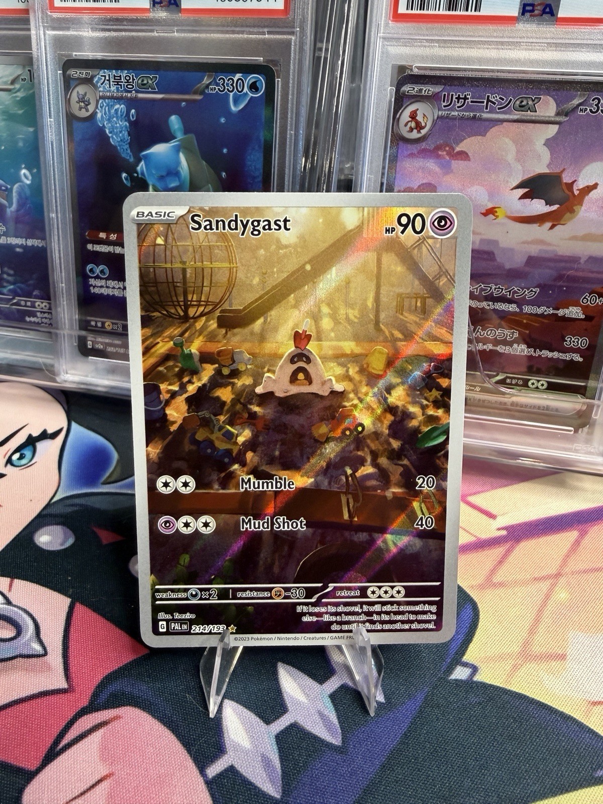 POKEMON SANDYGAST IR 214/193 SV02 PALDEA EVOLVED HOLO NM