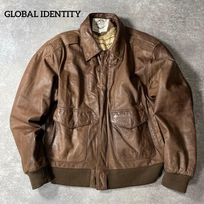 GLOBAL IDENTITY A-2 flight jacket Size: M Brown Men