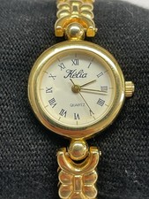 Kelia Gold Tone Bracelet Watch Ladies Quartz Roman Dial NEW BATTERY Unused