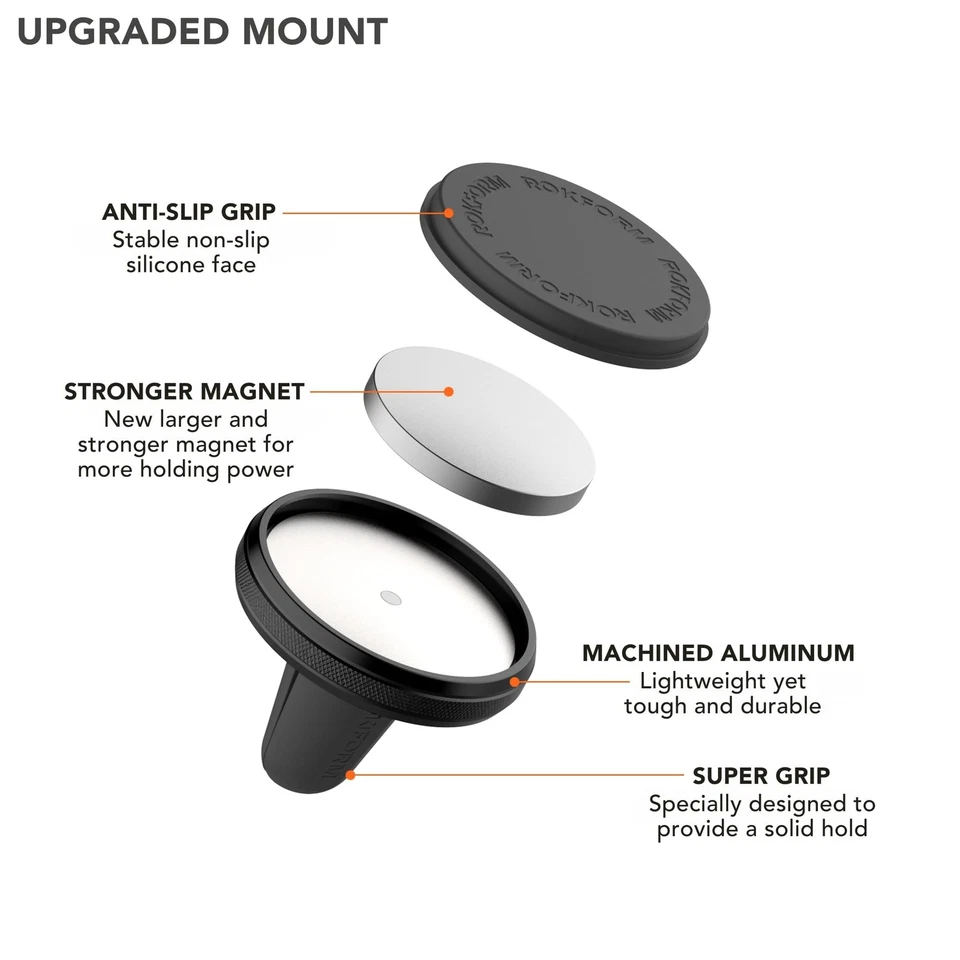 - Magnetic Air Vent Mount, Super Grip Car Truck & Van Vent Clip, Aluminum Cel... - Image 3 of 4