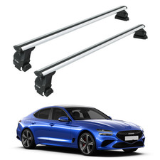 For Genesis G70 2025-2026 Roof Rack Cross Bars Metal Bracket Normal Roof Alu Sil