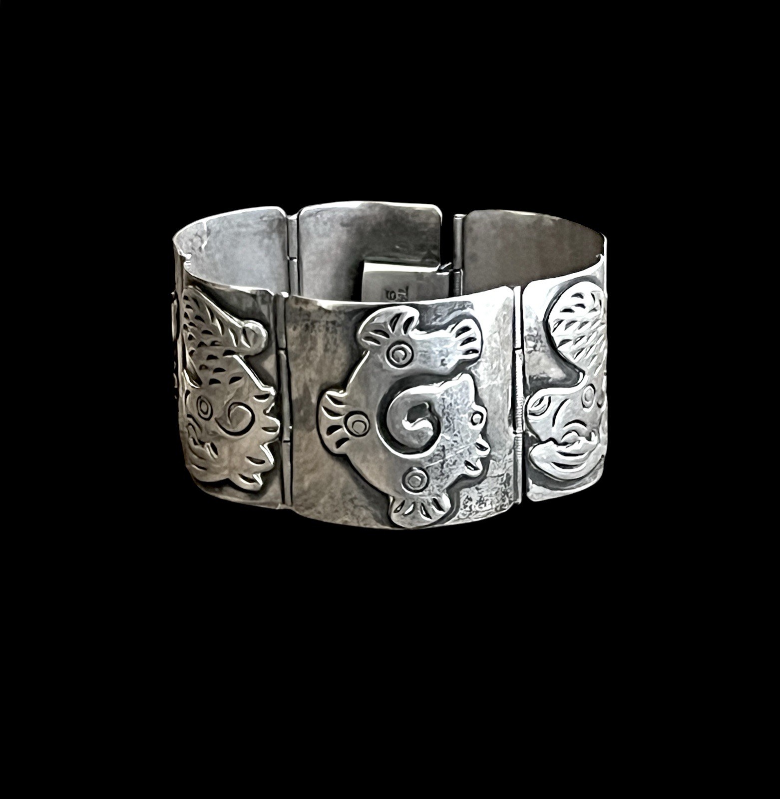 Vintage 50g Taxco 925 Sterling Silver Aztec Pre Colum… - Gem