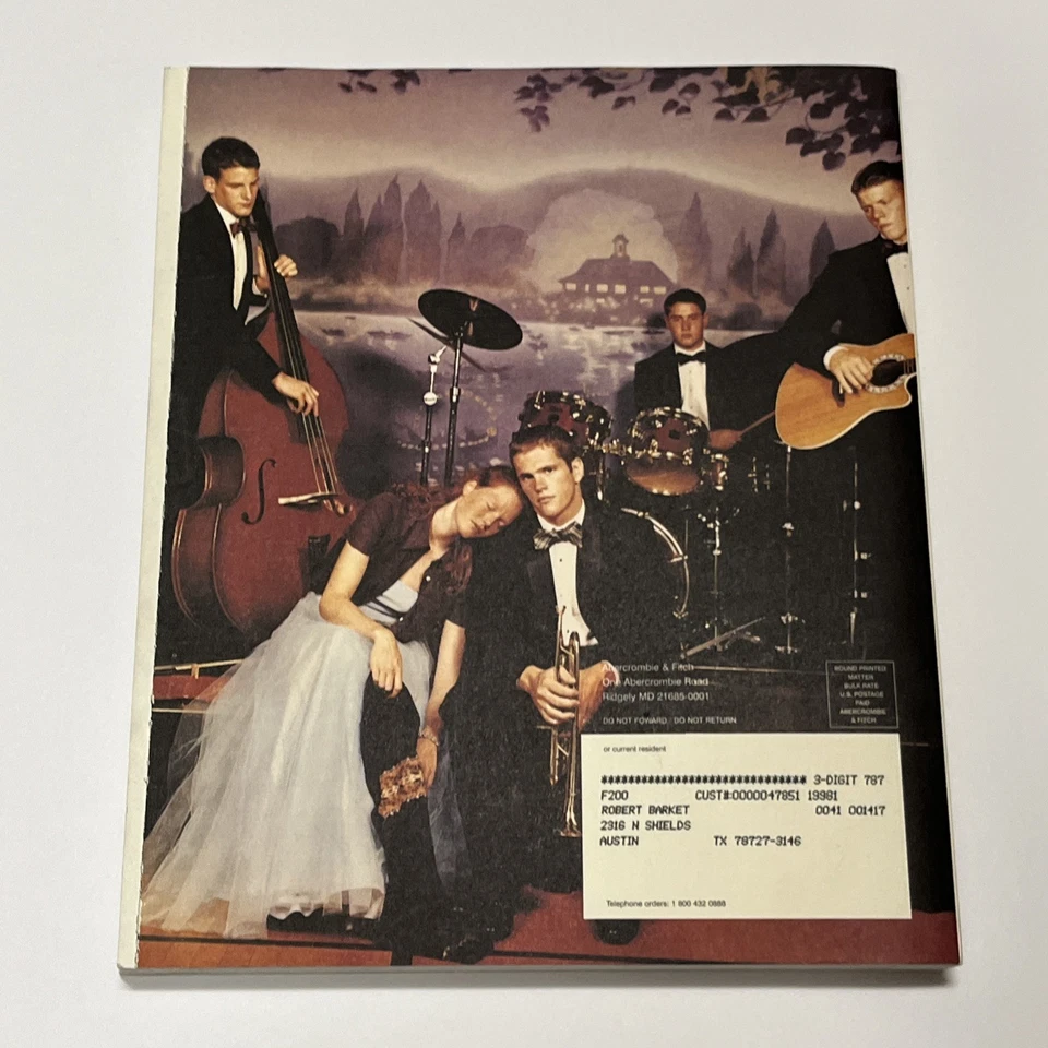 1998 Christmas Issue ABERCROMBIE & FITCH Charlie Weber Bret Easton Ellis RARE - Image 3 of 4
