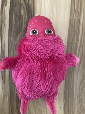 Boohbah Hasbro Baby Fuchsia Pink Plush Toy Stuffed Animal 8 Inches Used