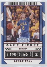 2020 Panini Contenders Draft Picks Variation Game Ticket Red Lonzo Ball #46 0b3