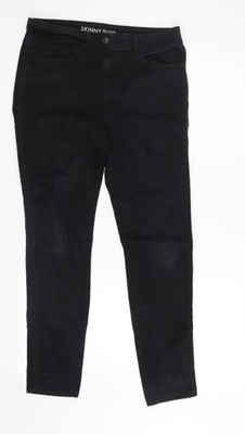 NEXT Damen schwarz Denim Skinny Jeans Größe 10 L28 in