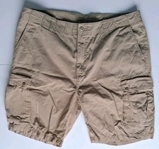 Nautica Jeans Company Shorts Mens 38 Tan Khaki Cargo Utility Outdoors Streetwear