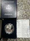 1999-P Proof American Silver Eagle Dollar $1 Box & COA US Mint Bullion OGP