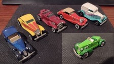 Hot Wheels Lot 6 Cars 1930s Doozie Bugatti Mercedes Ford Cadillac 70s 80s Auburn