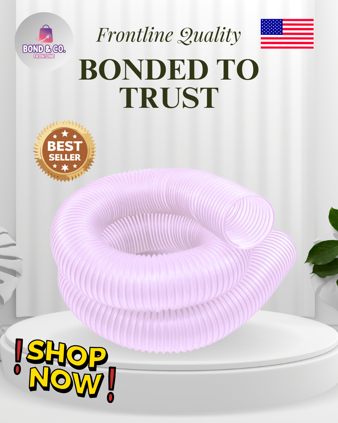 Universal Dust Extractor Hose 4 Inch x 10 Foot Workshop Use Flexible