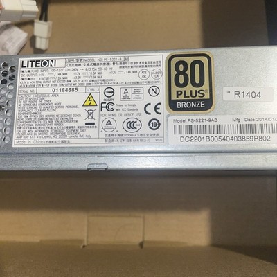 Pc Power Supply 220 Watt 80 Plus Bronze Liteon PCU For Small Form Builds