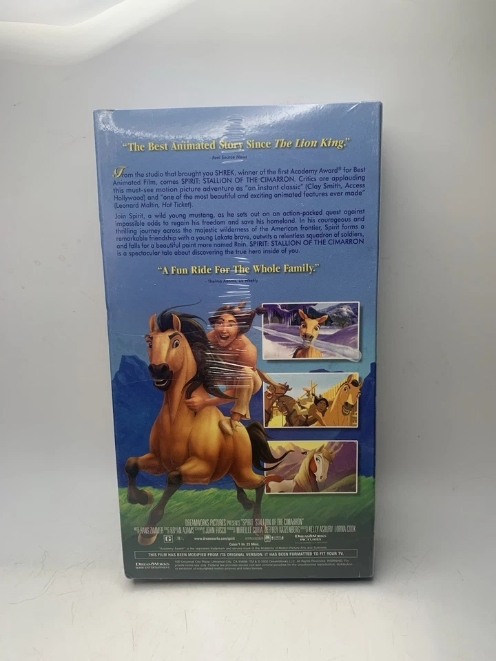 Spirit The Stallion Of The Cimarron (VHS 2002) Factory Sealed Tape Slip Cover - Image 3 of 4
