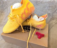 Phoenix Genesis Team SG Rugby Boots Size 12 Orange Yellow Soft Ground RRP &pound;70