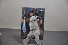 2020 Topps Chrome Baseball card #185 Jose Urena Miami Marlins mlb
