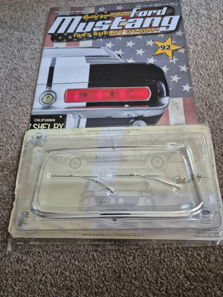 1/8 DEAGOSTINI BUILD YOUR OWN FORD MUSTANG 1967 SHELBY GT-500 ISSUE 92 INC PART - Image 2 of 3