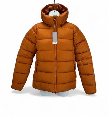 Fohn Macro Daunenjacke, Damen Jacke UK Größe 10, Small, Orange, Neu