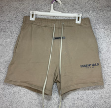Essentials Fear Of God Desert Taupe Shorts Men's Size XS Inseam 5"