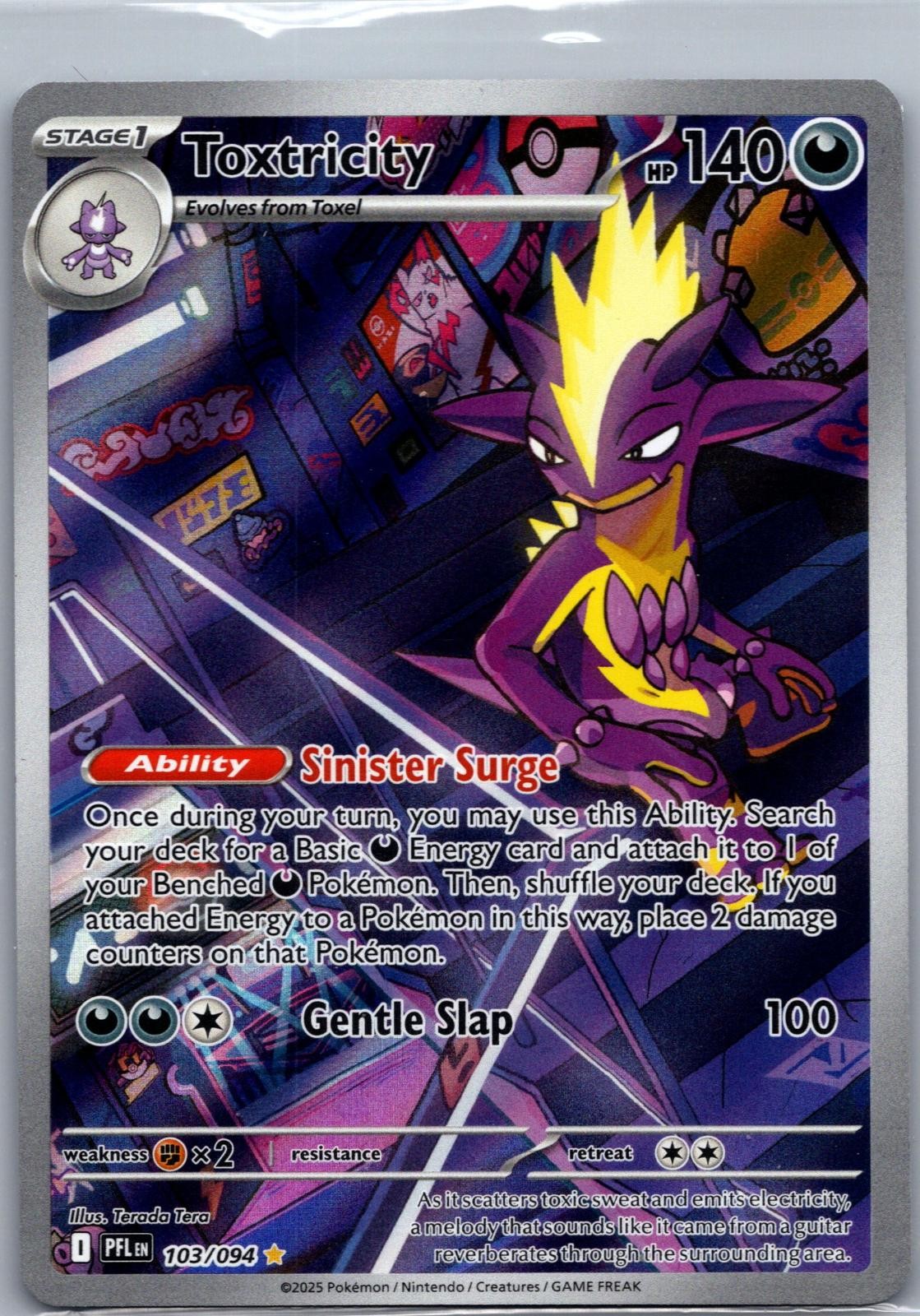 Toxtricity 103/094 Illustration Rare Phantasmal Flames HOLO NM/M