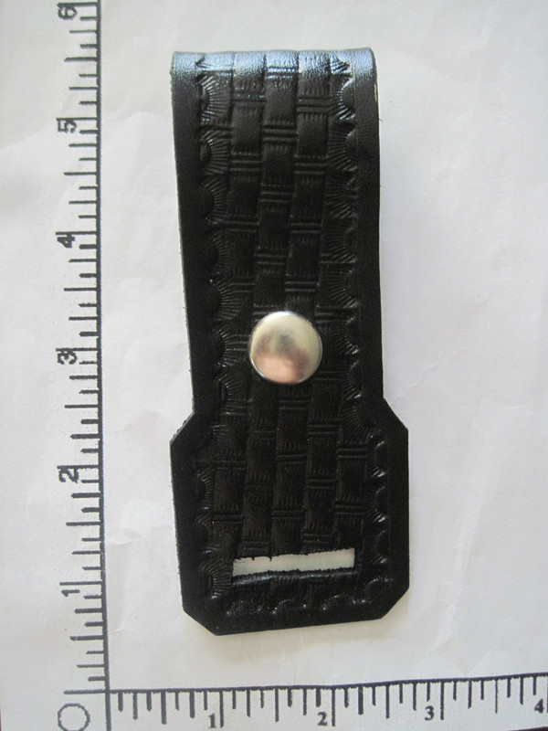 black basketweave Radio Strap for shoulder - jackets or shirts