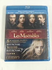 Les Misérables (Blu-ray/DVD, 2013, 2-Disc Set,Includes Digital Copy UltraViolet)