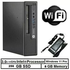 HP EliteDesk PC WiFi Core i5 Turbo 3.70GHz 256 GB SSD  Windows 11 - 8GB RAM