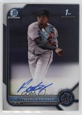 2022 Bowman Chrome Prospect Auto Federico Polanco #CPA-FP Auto 0u79