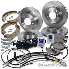 ATEC BREMSENSET BREMSENKIT VORN+HI+BREMSBACKEN FÜR BMW 3-ER E46 316 318 98-05