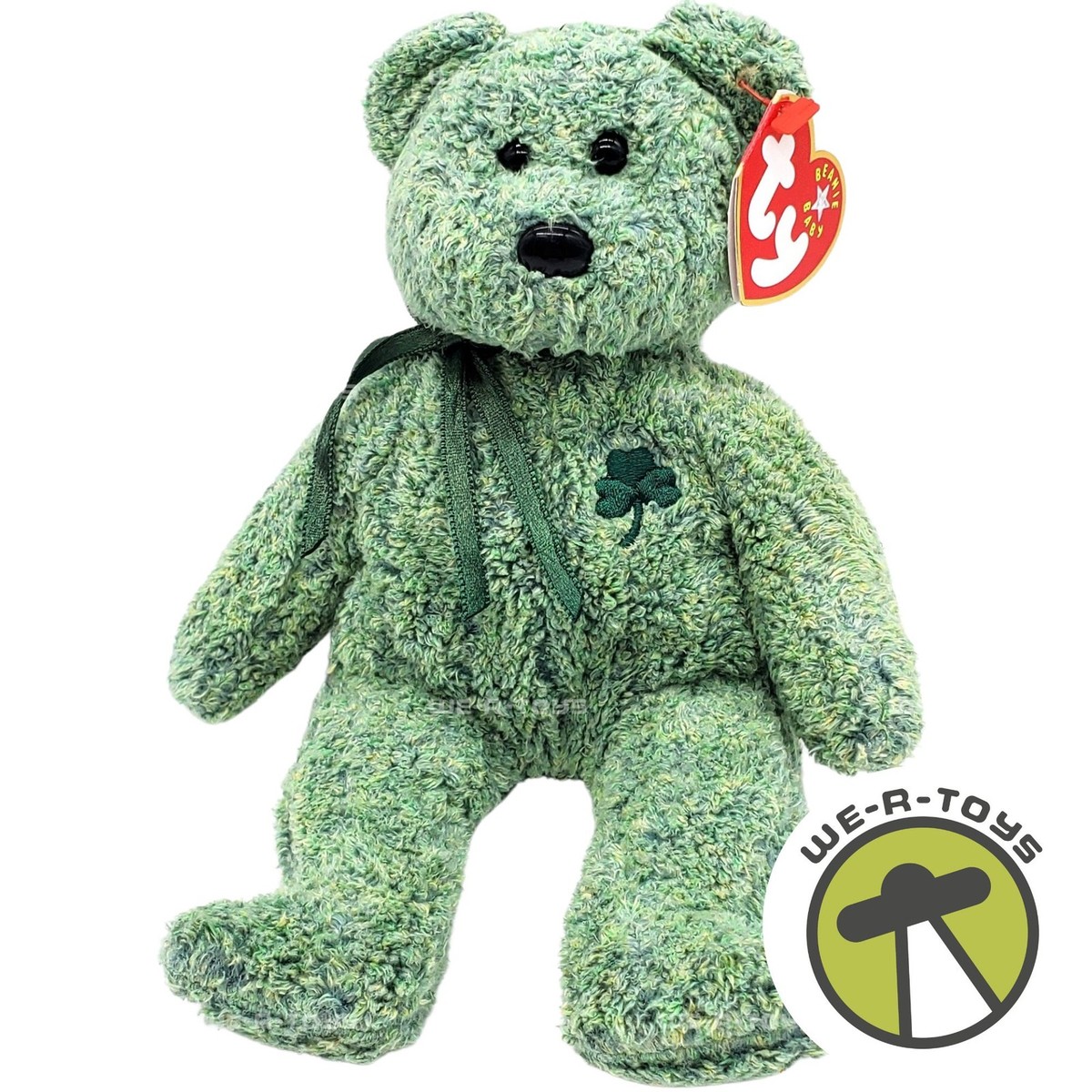 Ty Beanie Babies Shamrock the Bear Patricks Day Plush 2001
