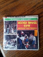Disney Mickey Mouse Club Mouseketeers 3D View-Master 3 Reel Packet NEW SEALED