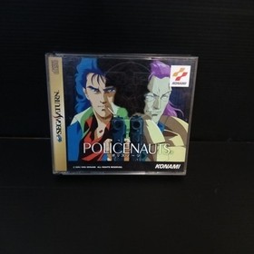 Sega Saturn Software POLICENAUTS With Manual Tested Used 1996 Konami Japan