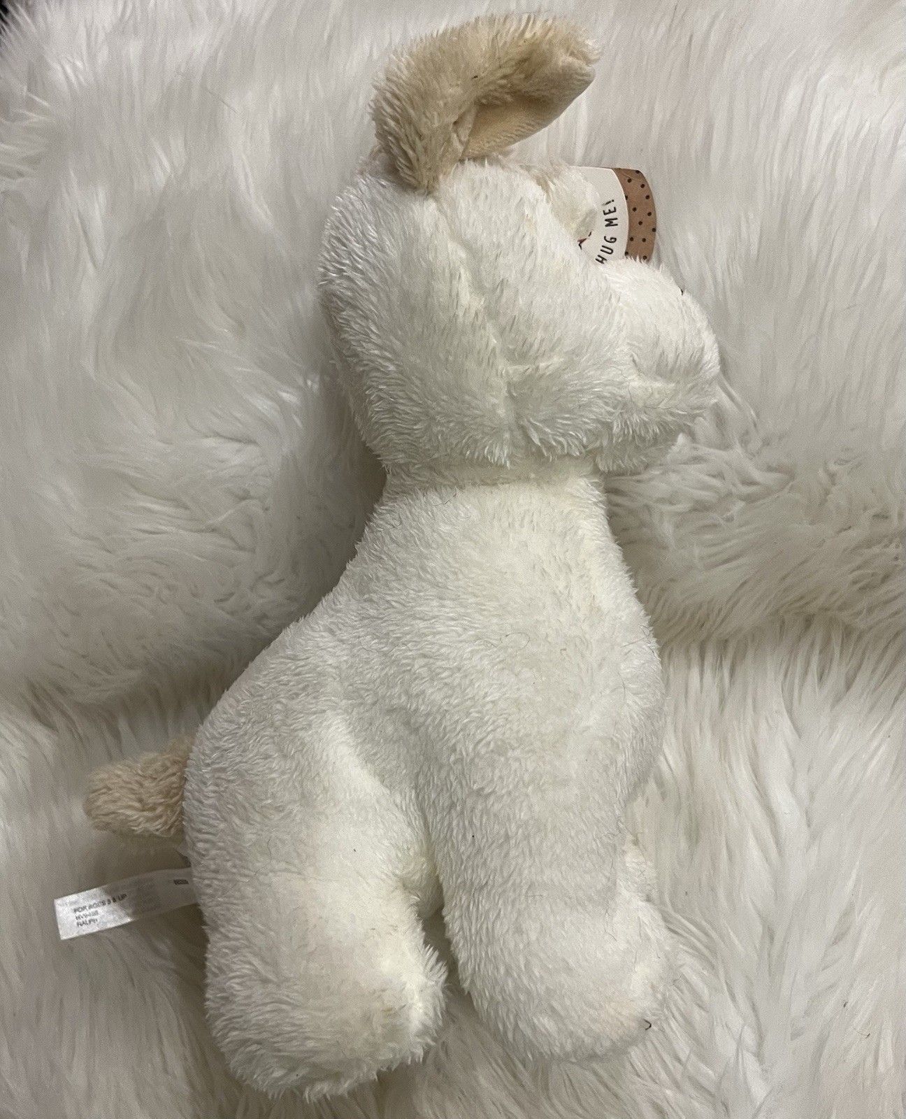 Ganz Ralph the Dog Plush Off White Beige Ears Stuffed Animal Tags 9” thumbnail 5