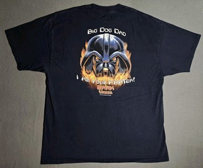 Vintage Big Dogs T-Shirt Bark Vader I Am Your Farter Big Dog Dad Sz XL 2007