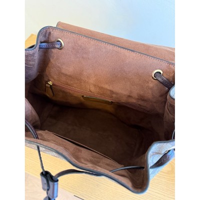 New Coach Kleo Backpack with Rust Suede Flap | eBay