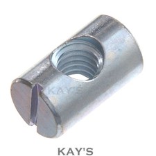 M6 BARREL NUTS SLOTTED CROSS DOWELS CENTRAL THREADED HOLE FURNITURE BEDS COTS