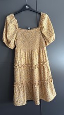 ❤️ASOS Influence yellow Floral Mini Dress Size UK 10. EU 38. BNWOT. 