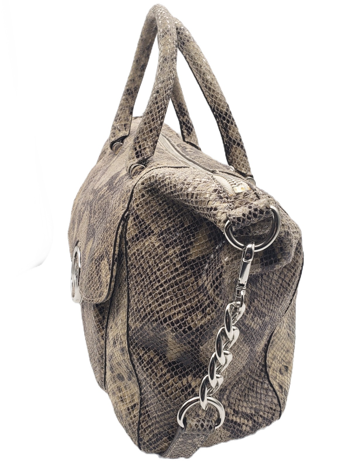 Michael Kors Fulton Python Embossed Leather Bag - image 3