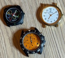3 Uhrenboxen zum Restaurieren, ungeprüfte Ersatzteile