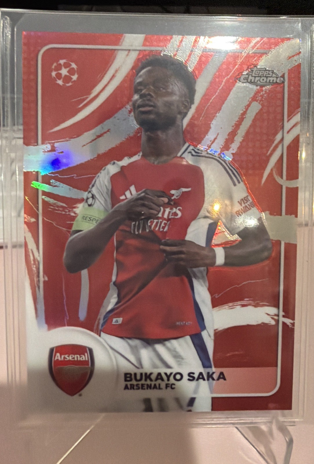 2024-25 Topps Chrome Uefa Club Competitions - Soccer Brush Bukayo Saka #SB-6-SSP