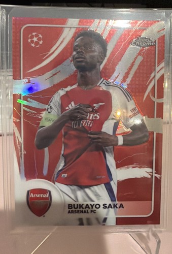 2024-25 Topps Chrome Uefa Club Competitions - Soccer Brush Bukayo Saka #SB-6-SSP