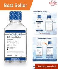0.9 Sterile Normal Saline Solution, Ready-to-Use 500mL for Laboratory Research