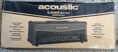 Acoustic G120H DSP 120 W Guitar Amp Head w/16 Effects 3 Band EQ NEW IN BOX