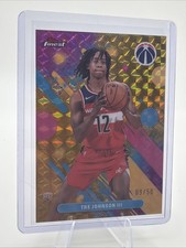 2025-26 TOPPS FINEST TRE JOHNSON III RC GEOMETRIC GOLD REFRACTOR 09/50 WIZARDS