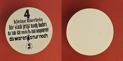 4 kleine Bierlein   Brauerei Bierdeckel Bier