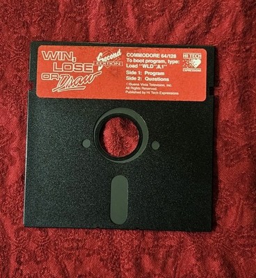 Commodore 64 Win, Lose or Draw 2nd Edition by Hi Tech C64 5.25'' floppy disk
