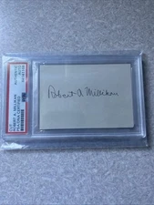 Robert A Millikan, 1923 Nobel Prize Winner.   Signed And Graded Signature